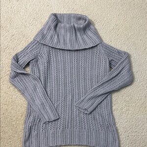 Axcess Light Gray Cowl Neck Sweater